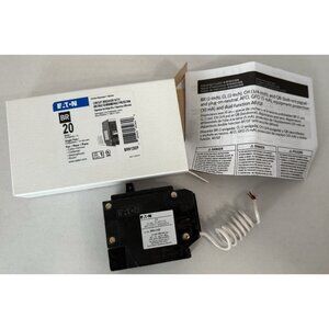Eaton BRN120DF Circuit Breaker 20 AMP 1 Pole BR w/Arc Fault & Ground Protect NEW